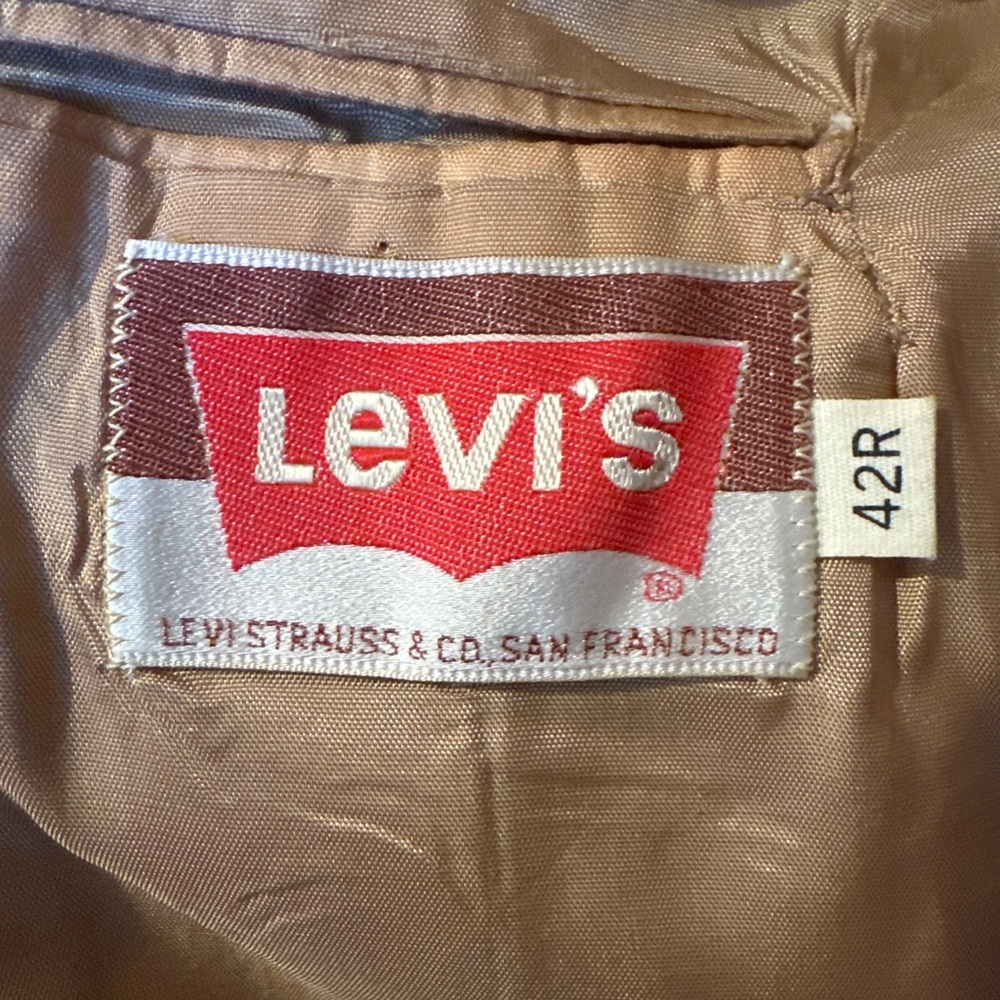 Rare 1970’s Levi's Tan Suede Blazer - Picture 2 of 7